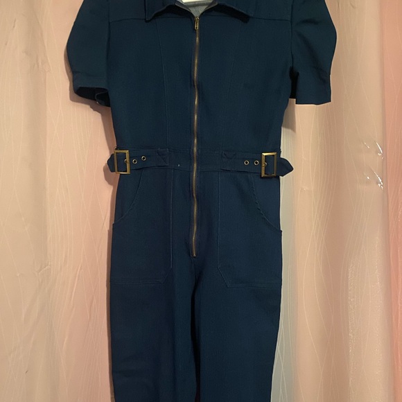 Pants - Navy Blue Women's Jumpsuit